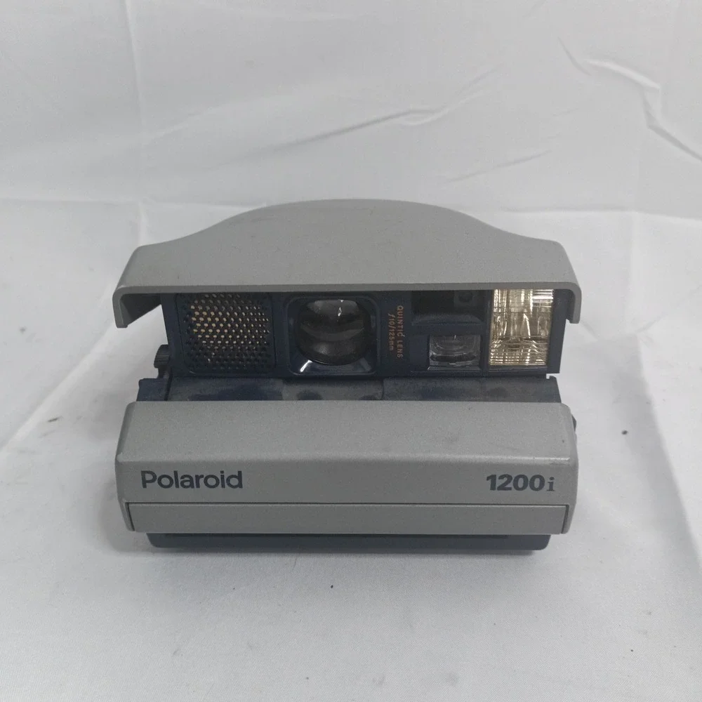 Polaroid 1200i Instant Film Camera Silver Spectra Wide Folding Vintage a9